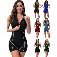 OEM Fabriek Honara Beroemd Merk Dames XXX Strandkleding Hoge Kwaliteit Badkleding Snel Droogende Rits Eén Delige Bikini Sets Surfpak