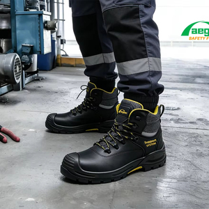AEGISEC Chaussures de sécurité à embout en acier pour hommes pour la construction - Product Image 1