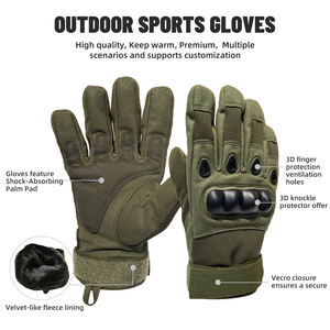 Guanti Sportivi da Esterno Impermeabili Antiscivolo con Dita Separate, Personalizzabili OEM, Fodera con Protezione Nocche 3D, Assorbimento Urti, Unisex - Product Image 2