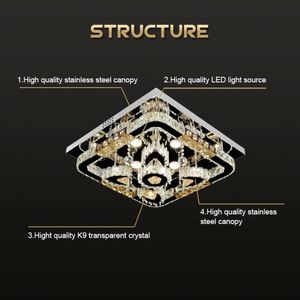 Vente flash : Plafonnier encastré moderne en cristal LED du Sri Lanka pour <span class=keywords><strong>plafond</strong></span> haut, lampes en cristal fixes - Product Image 3