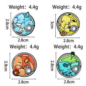 Broche <span class=keywords><strong>Pokémon</strong></span> Poké Ball, Badge Accessoire <span class=keywords><strong>en</strong></span> Alliage Émaillé, Décoration de Sac à Dos, Thème Dessin Animé Pocket Monster - Product Image 4