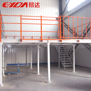 Sistema de estanterías de acero de almacenamiento de almacén multinivel Protección contra la corrosión Plataforma de Estructura Industrial Estantería de entresuelo de metal - Product Image 4