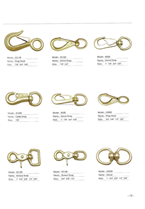 Gancho de latón Horse 5/8" - Product Image 3