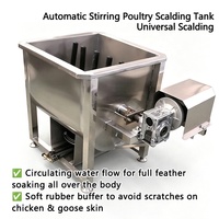 Plumeuse-échaudeuse de volailles automatique en acier inoxydable avec moteur 201