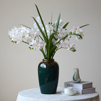 Künstliche Dendrobium-Orchideenblätter, Clivia-Gladiolen – Schnittblumen, dekorative Akzente, Fotografie-Requisiten aus PVC