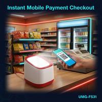 Lecteur de codes-barres de bureau économique UIMG FS31 1D 2D à induction automatique pour écran QR USB, idéal pour les paiements en petits supermarchés