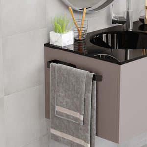 Toallero de Metal Palawan Industrial de estilo europeo al por mayor resistente elegante práctico Modular baño cocina Accesorios negro - Product Image 4