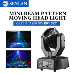 Projecteur à tête mobile 30W DMX512 à activation sonore avec effets RGB et <span class=keywords><strong>LED</strong></span>, indice de protection IP33, dimmable, pour soirées disco et DJ - Product Image 1