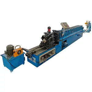 Color steel c purlin channel roll forming machine