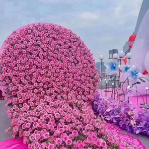 ประติมากรรมช่อดอกไม้เชิงพาณิชย์ K166 ผลิตตามแบบ OEM งานฝีมือ FRP 3 มิติ ของตกแต่งศิลปะรูปการ์ตูนสำหรับห้างสรรพสินค้าสาธารณะ - Product Image 6