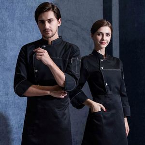 ชุดเสื้อโค้ทครัว 3 ชิ้น ผ้าสแปนเด็กซ์ทวิลล์ กันน้ำ สำหรับร้านอาหาร ชุดยูนิฟอร์มเชฟ ขายส่ง - Product Image 1