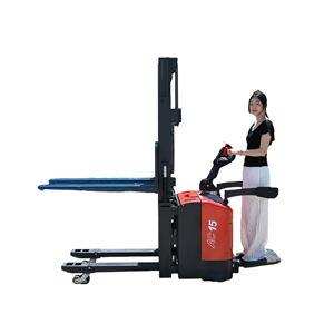 2톤 좁은 통로 스태커 고용량 리튬 전기 지게차 자가 적재 스태커 3m 4m 리프트 화물 보관 장비 - Product Image 1