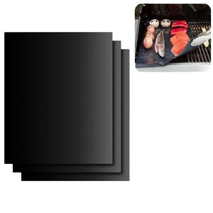 100% गैर-स्टिक पुनः प्रयोज्य कपड़े आउटडोर ग्रिल मैट गर्मी प्रतिरोधी आसान साफ 15.75x13 इंच गैस चारकोल इलेक्ट्रिक ग्रिल के लिए - Product Image 4