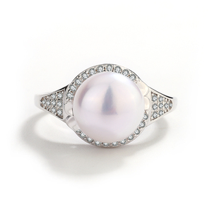 KAMMY-Bague minimaliste en forme de boule en argent sterling 9.5 avec zircon, bijou de 925 à 10mm - Product Image 4