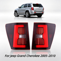Feu arrière complet pour Jeep Grand Cherokee 2005-2010, avec feux de positionnement dynamiques à LED modifiés et clignotants intégrés