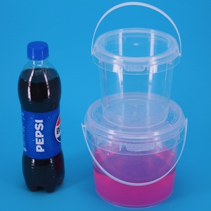 Cubos Redondos de PP <span class=keywords><strong>Yusu</strong></span> de 5L al por Mayor con Tapa y Asa, Grado Alimenticio, No Tóxicos, Ecológicos, Duraderos, Sellado Fuerte, Reciclables - Product Image 3