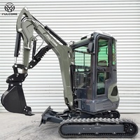 Agents FULCORE recherchés : Mini-excavatrice compacte pour travaux agricoles et de jardinage, avec cabine climatisée/chauffée en option et moteur Kubota.