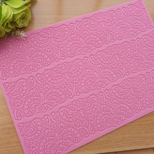 Stuoia professionale del merletto dello zucchero del modello di fiore in rilievo 3d del forno nuova muffa del fondente strumenti di decorazione della torta della muffa del silicone del fondente - Product Image 5