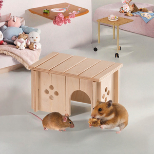 <span class=keywords><strong>Ferplast</strong></span> - Niche murale en bois pour hamsters, gerbilles, souris - Fenêtre carrée en bois avec ventilation - Montage sans outils - Product Image 3