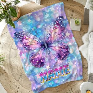 Coperte personalizzate per bambini 68 anni graziose flanella morbida getta per ufficio da viaggio divano soggiorno regalo perfetto per gli amanti - Product Image 2