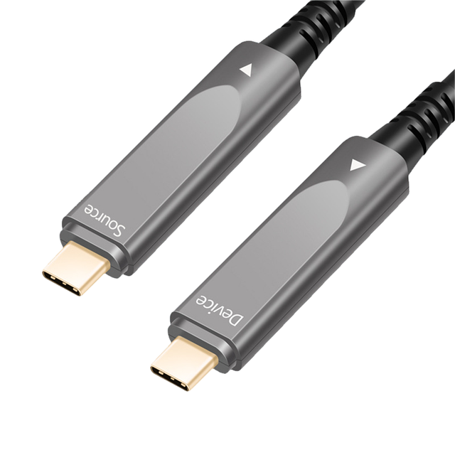 SYONG USB C Fiber Optic Cable, Long Distance for Machine Vision,Logitech 4K Camera,VR/AR,Video Conference,Industrial Equipment