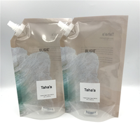 Sachets de détergent en gros écologiques avec impression de logo personnalisé, pochette souple à bec verseur en plastique de qualité alimentaire