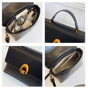 Sac à main carré à bandoulière unique pour femme en PU tendance rétro - Product Image 5