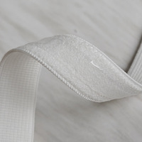 Bande auto-agrippante élastique antidérapante, souple et extensible, écologique, couleur unie, pour la couture de lingerie, en polyester/nylon, personnalisable
