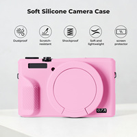 Casing Pelindung Silikon Kamera K&F Concept Anti Gores, Anti Benturan, Anti Selip, Lembut, Warna Hitam/Pink/Beige/Ungu untuk Canon G7X III