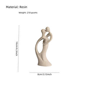 Día <span class=keywords><strong>de</strong></span> San Valentín <span class=keywords><strong>pasión</strong></span> pareja resina escultura 3D decoración romántica boda hogar resina patrón modelo - Product Image 5