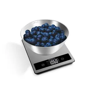 Báscula digital de acero inoxidable para decoración de tartas, balanza de cocina para promoción, 5kg