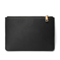 Tas Clutch Kulit PU Anti Air untuk Pria Gaya Bisnis Dompet Resleting Panjang Kapasitas Besar Tas Tangan Ponsel