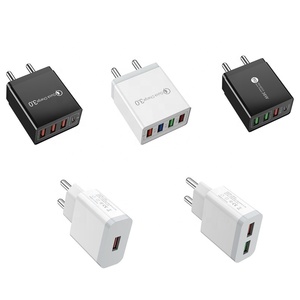 Ấn độ pin sạc 18W 10W USB Type-C sạc du lịch <span class=keywords><strong>Adapter</strong></span> cho Ấn Độ Bộ sạc đa cổng cho điện thoại di động OEM nhà máy giá - Product Image 1