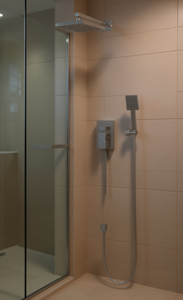 Recessed Shower Set Chrome Stainless Steel Minimalist Square Wall Mounted Shower System - Product Image 2