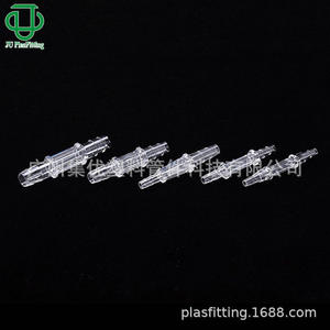 Conector Reductor de Diámetro Igual Transparente de PC, Marca JU PlasticFitting, 4X4 6X6 8X8, para Uso Médico e Industrial - Product Image 2