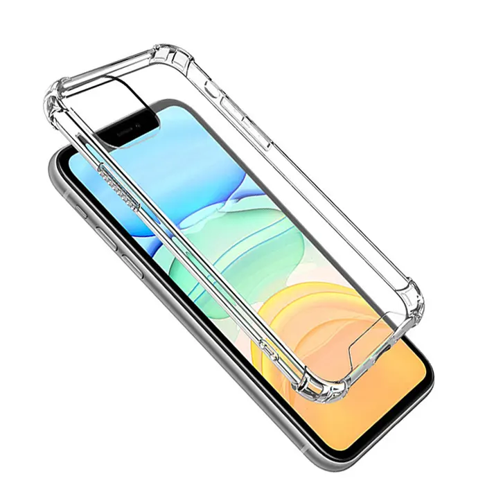 Four Corner Shockproof Case for iPhone 12 Pro Max Acrylic Protective Cover for IPhone 12 mini 11 Pro Max 8 7 6 Plus