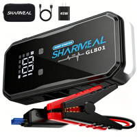 Sharmeal Fabricant OEM&ODM Démarreur de Voiture Portable 12V avec Batterie au Lithium 20000Ah et Power Bank pour Voiture