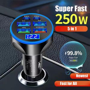 <span class=keywords><strong>Chargeur</strong></span> de voiture HYTO 250W PD QC3.0 à charge rapide 6 en 1, <span class=keywords><strong>prise</strong></span> allume-cigare de voiture, charge rapide avec affichage numérique - Product Image 3