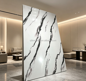 Tôle d'acier revêtue de PVC marbré haute définition pour la décoration de cuisine. Tôle métallique revêtue disponible en stock et personnalisable. - Product Image 5
