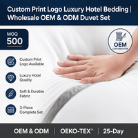 Oreiller Blanc Doux en Polyester Qualité Hôtelière de Luxe, Logo Imprimé Personnalisé, Vente en Gros pour Hôtels Hilton
