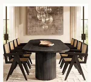 Ensemble de meubles d'intérieur haut de gamme meubles de maison ensemble de salle à manger table à manger rectangulaire moderne