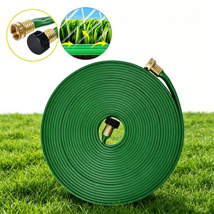 Mangueira de Irrigação Vertak de 50 pés com Três Tubos para Jardim e Fazenda, Mangueira de Irrigação com Conexões de Latão - Product Image 1
