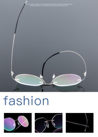 Lunettes à monture diamantée pour femmes, accessoires de verres surdimensionnés, sans monture, bon marché, en titane, collection, en STOCK