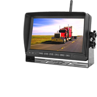 Caméra sans fil AHD avec moniteur 7 pouces, vision nocturne, enregistreur DVR, système de caméra de recul 2.4G pour camion