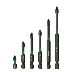Guest Quality Impact Drill Bits S2 Steel 25mm 50mm 65mm 70mm 90mm 150mm 6pcs High Hardness Magnetic Anti Slip Black <b>Oxide</b> - Product Image 3