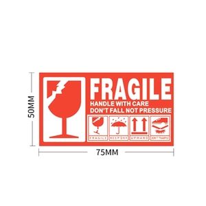 Tự dính dễ vỡ nhãn dán Tiếng Anh cảnh báo giao thông băng không Báo Chí thể hiện sản phẩm - Product Image 4