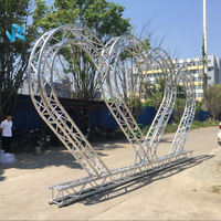 Truss en aluminium en forme de cœur pour mariage, prix usine, à vendre