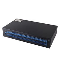 Harga kompetitif 19 inci rak dipasang 12 port 24 inti SC/UPC serat optik Panel Patch ODF untuk FTTH FTTB jaringan FTTX