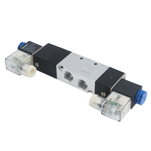 Vanne solénoïde 3 voies 5 ports Chnt N4V330C-10 220V 3/8 po à température normale - Product Image 2