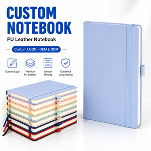 Custom Business Office A5 PU Strap Notebook With Pen Loop Daily Use <strong>Notepad</strong> Manufacturer - Product Image 1